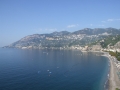 Amalfi coast surrounds the tower